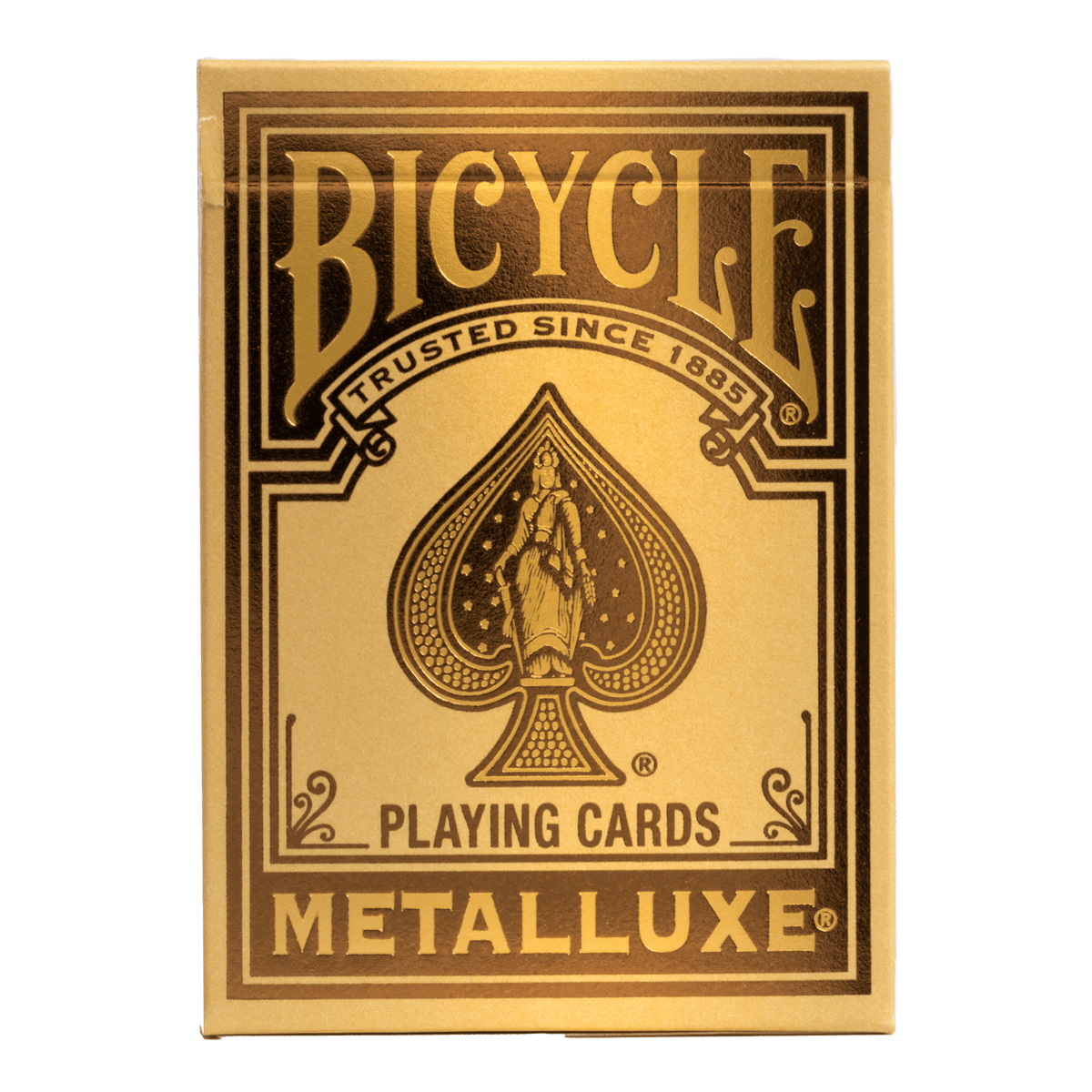 Bicycle playing cards gold sale